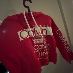 Calvin Klein Red Graphic Men's Sweater